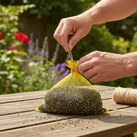 img of DIY Nyjer Socks: How to Make Your Own Thistle Seed Feeders