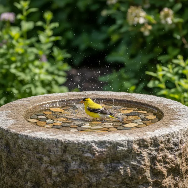 img of Providing Water: The Ultimate Bird Bath Guide for Finches