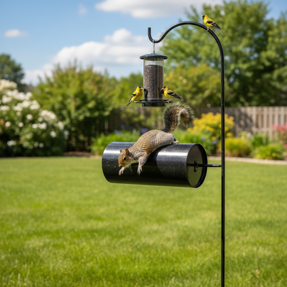 img of Stop the Squirrels: Baffles and Hacks for Finch Feeders
